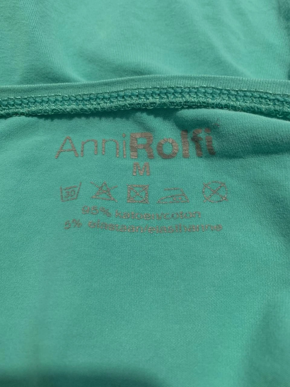Mintgroene shirt van Anni Rolfi. Maat M. – photo 3